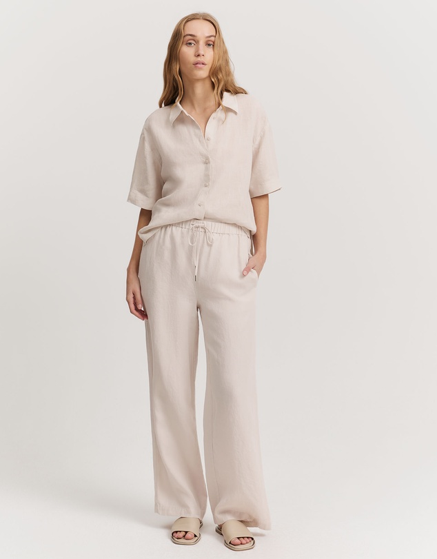 Country Road - Organically Grown Linen Pull-on Pant