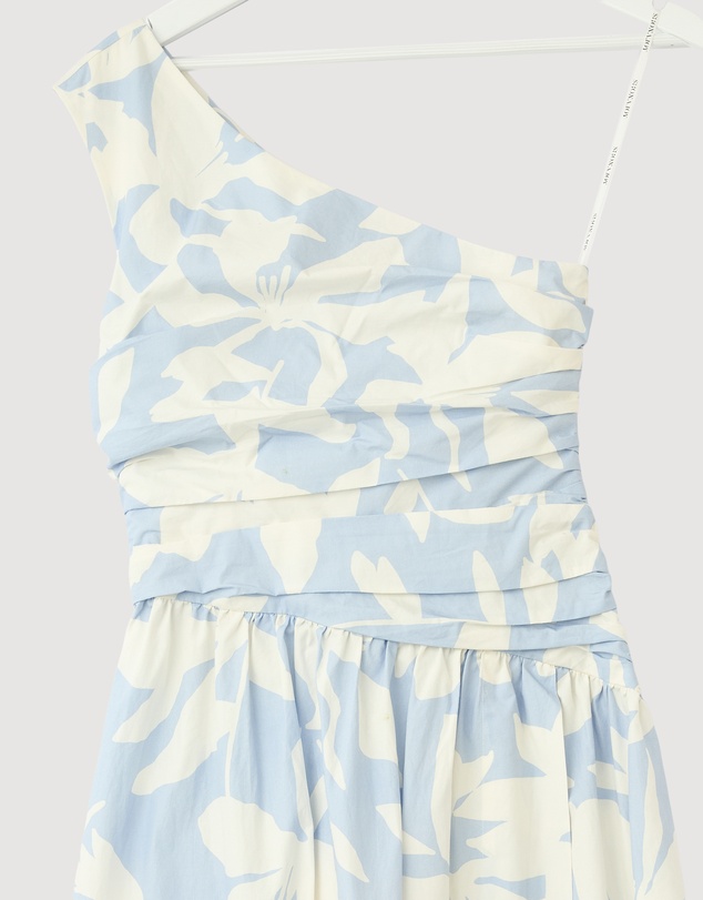 Revibe - Repaired Shona Joy Mamounia Asymmetrical Gathered Maxi Dress - AU 6