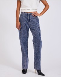 ONE TEASPOON - Purple Rain Cargo Motion Denim Jeans