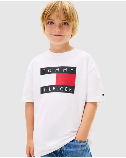 Tommy Hilfiger - Heritage Flag Print Jersey T-Shirt - Kids