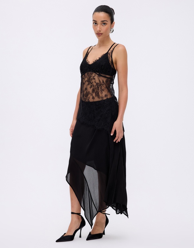 Minima Esenciales - Fara Asym Lace Top