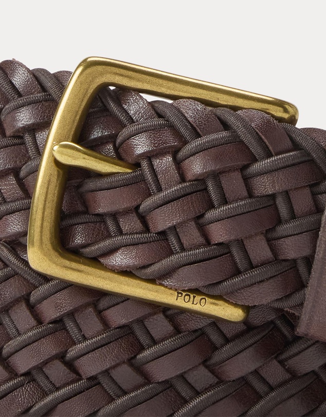 Polo Ralph Lauren - Leather & Braided Cord Woven Belt