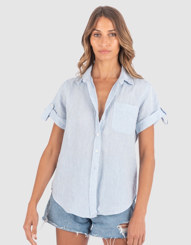 CAMIXA - FEBE Short Sleeve Linen shirt