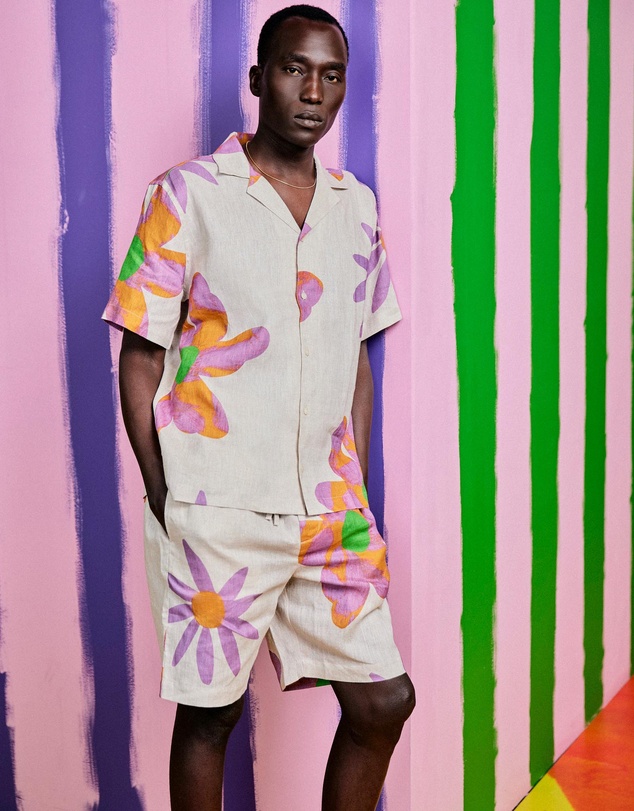 Frescobol Carioca - FC X John Booth Felipe Linen Shorts
