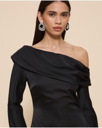 CHANCERY - Manar Asymmetric Draped Shoulder Dress