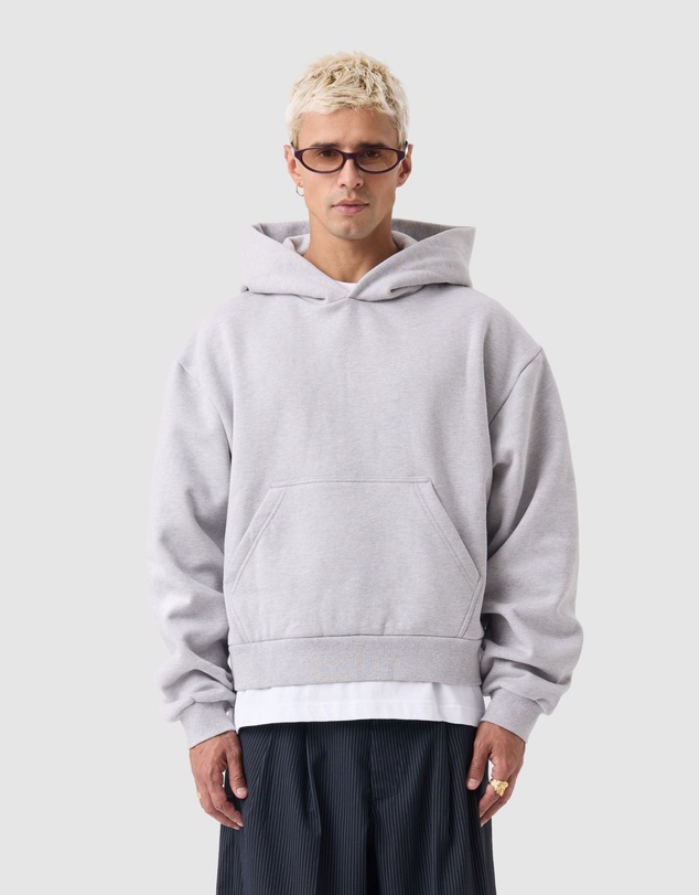 Zanerobe - Box Crop Hood Grey Marle