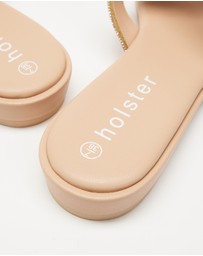 Holster - Zara Low Wedge Sandals - Tan - Women's