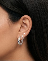 HOUSE OF SLANI - Summer Inspired Caprina Silver Hoops