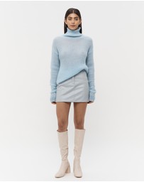 FRIEND of AUDREY - Musier Leather Mini Skirt
