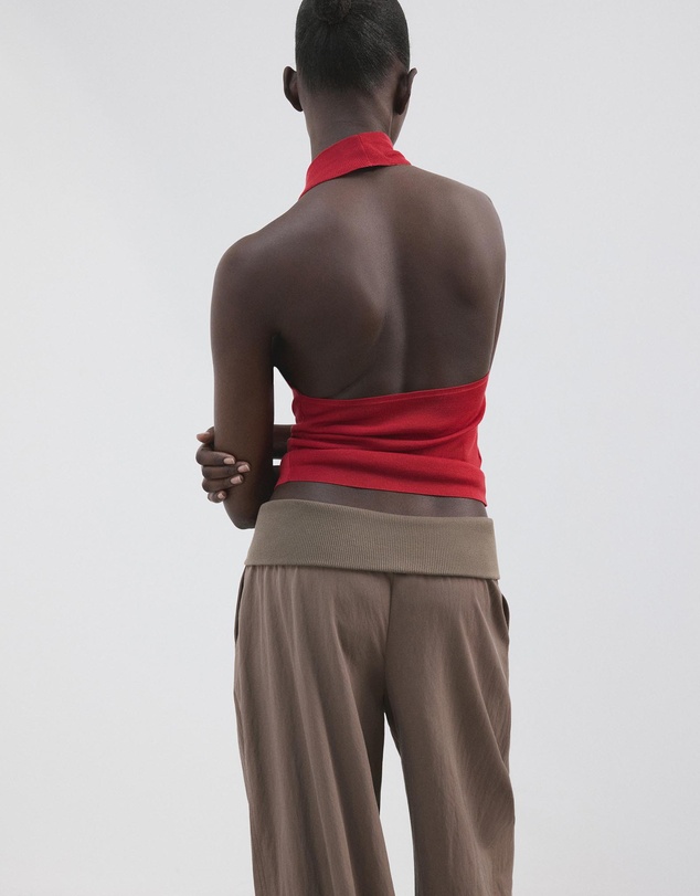 M.N.G - Halter-Neck Lyocell Top