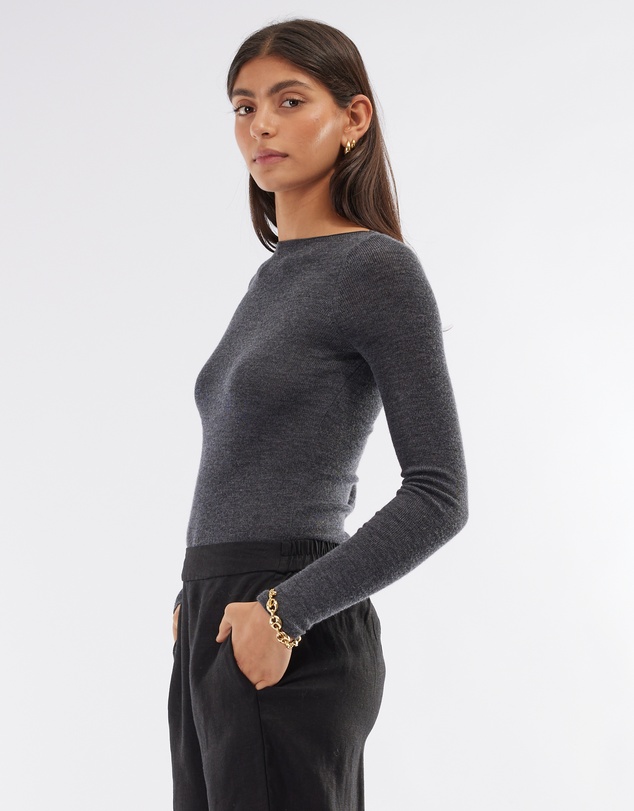 Amelius - Ellie Merino Knit Boat Neck