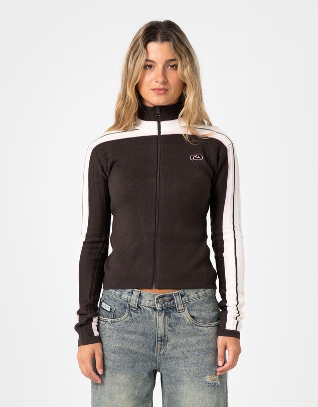 Rusty - Daddy Gb Fitted Zip Through Knit