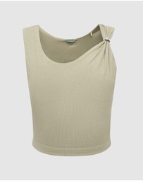 GUESS - Aimee Short Sleeve Jewel Draped Top