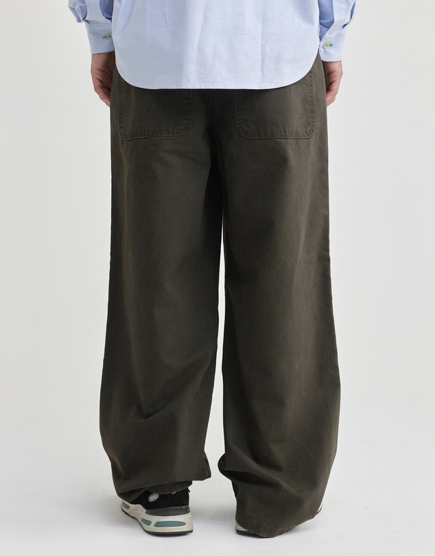 PSEUSHI - Loose Cut Cotton Carpenter Ripstop Pants