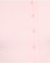 Petal & Pup - Tatum Asymmetrical Knit Top - Pale Pink