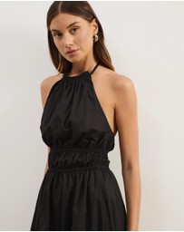 Atmos&Here - Georgia Cotton Poplin Halter Maxi Dress