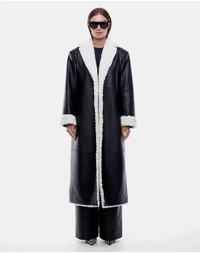 ENA PELLY - Jamie Leather Coat