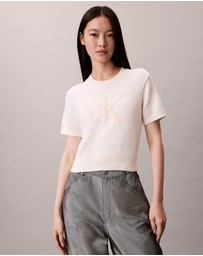 Calvin Klein Jeans - Monologo Cropped Jumper