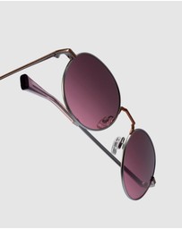 Hawkers Co - HAWKERS - Silver Red MOMA Sunglasses for Men and Women UV400