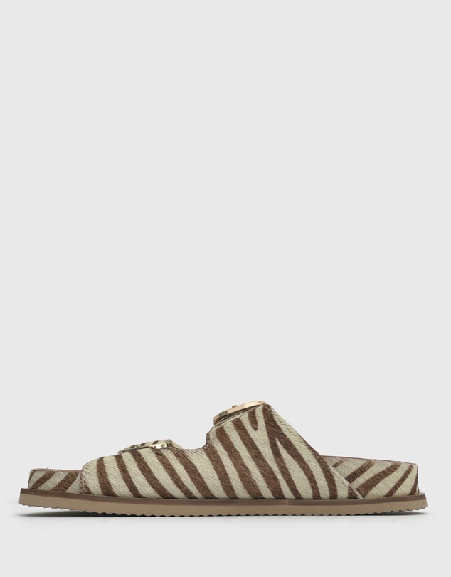 Betts - Margot Leather Buckle Slides