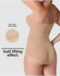 Leonisa - Sheer Highlight Extra-High Waist Butt-Lift Shaper Brief