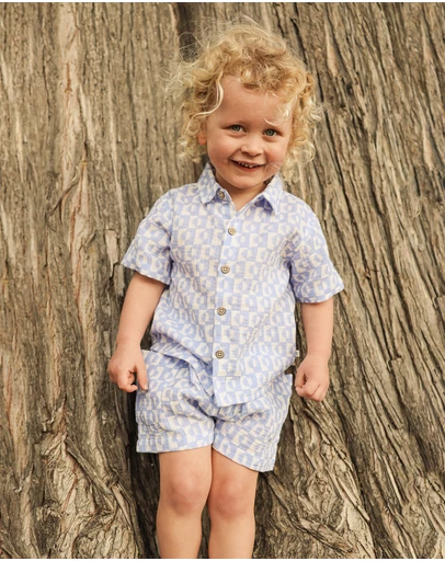 Kynd Baby - Woven Shirt in Blue Sunrise