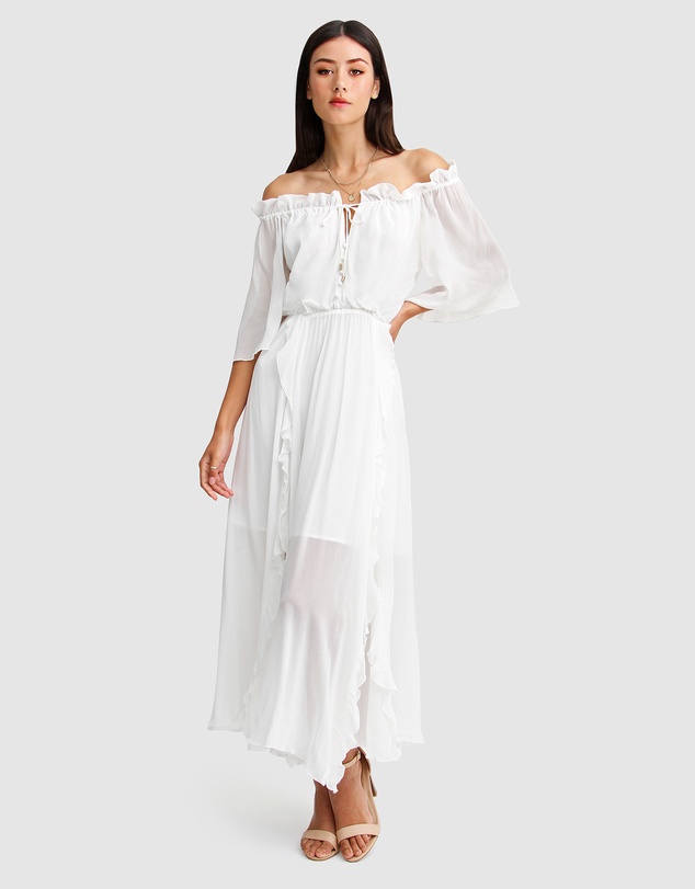 Belle & Bloom - Amour Amour Ruffled Midi Dress