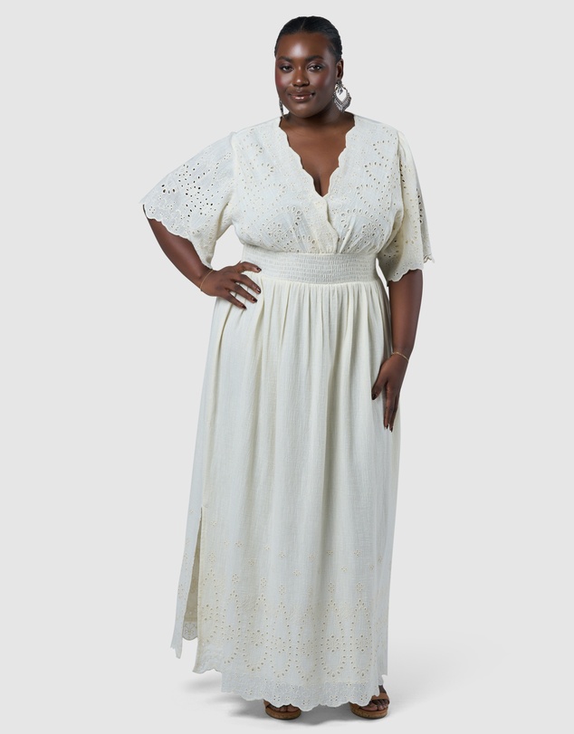 The Poetic Gypsy - Artisan Broderie Maxi Dress
