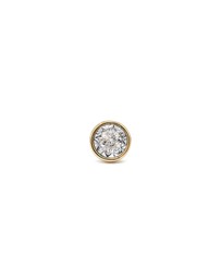 Michael Hill - Single Solitaire Stud Earring with 0.10 Carat TW of Diamonds In 10kt Yellow Gold