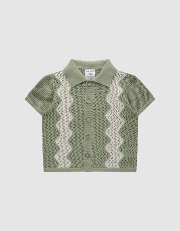 Kynd Baby - Knit Shirt in Sage