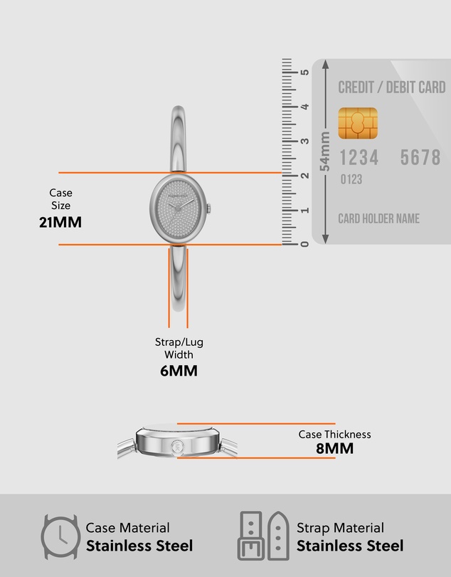 Michael Kors - Maude Silver Tone Analogue Watch