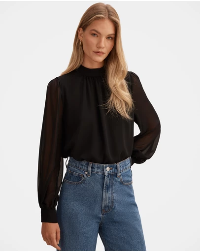 Forever New - Deja Sheer Blouse