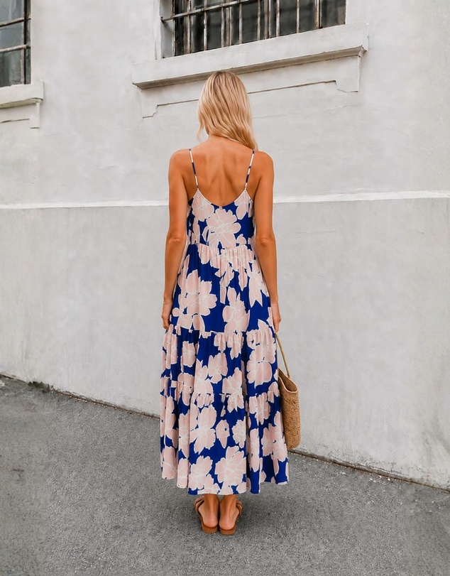 Esther & Co - Khalis Dress - Navy Floral