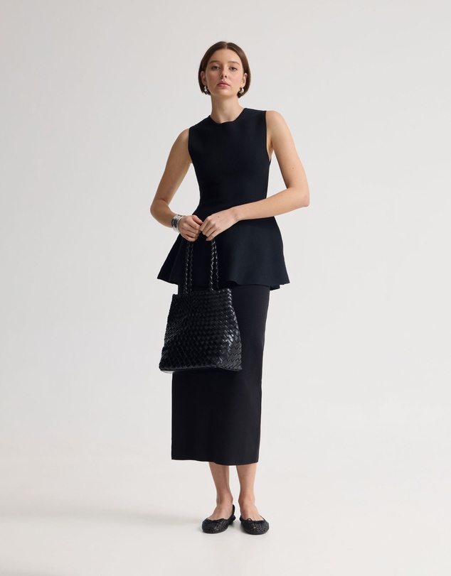 Oxford - Margot Knitted Peplum Top