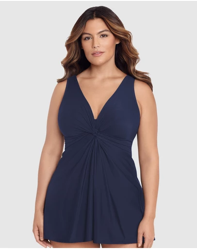 Miraclesuit Swimwear  - Must Haves Marais Short Shaping Swimdress PLUS