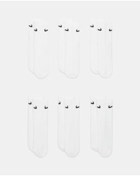 Nike - 6-Pack Cushioned Crew Socks - Teens