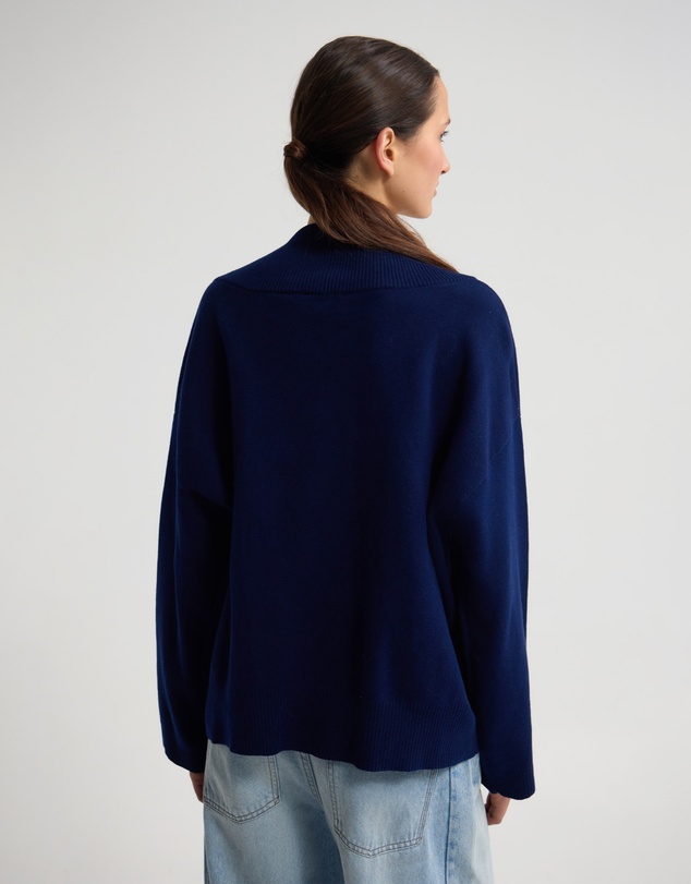 Oxford - Pia Cotton V-Neck Knit