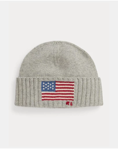 Polo Ralph Lauren - Flag-Intarsia Wool-Blend Beanie