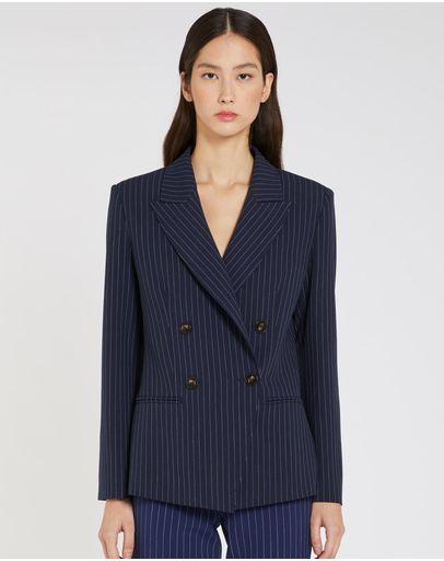 NAVY PINSTRIPE