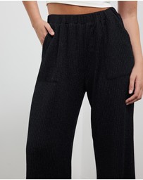 Lindsay Nicholas New York - Disco Glitter Pants in Emerald Green 
