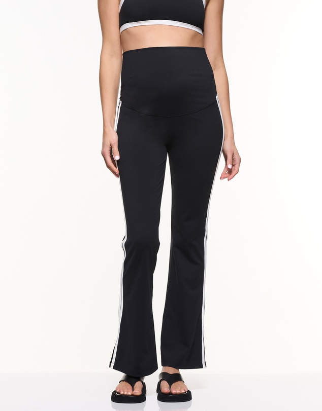 Soon Maternity - Straight Flare Side Stripe Leggings