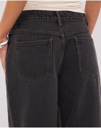 Calli - Tyla Mid Rise Baggy Jeans