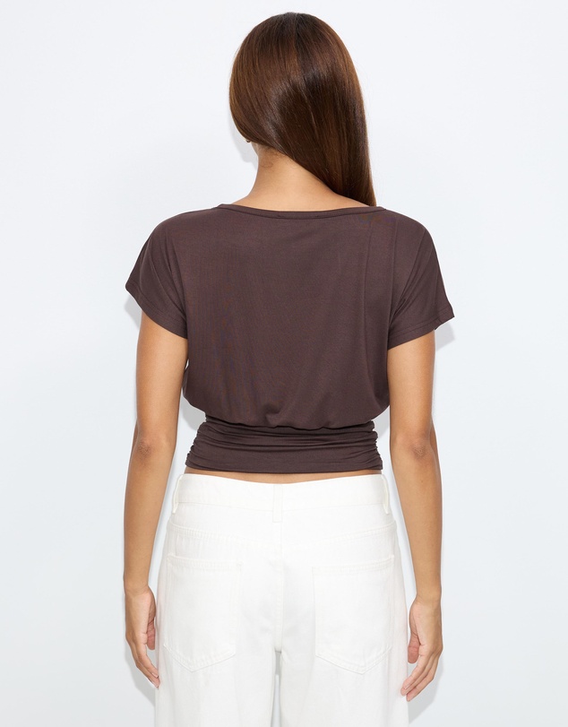 Dazie - Doll Ruched Waist Top