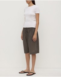 Assembly Label - Harriet Check Shorts