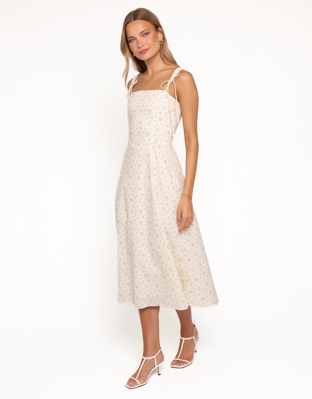 Petal & Pup - Clarissa Midi Dress - White Betty