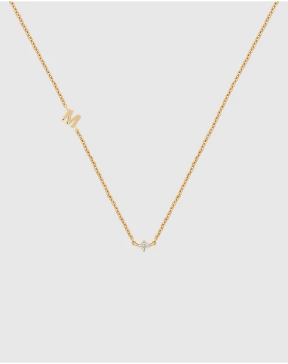 YCL  - Petite Initial Necklace M