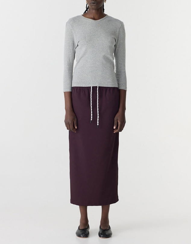 Bassike - Stretch Twill Pull On Skirt
