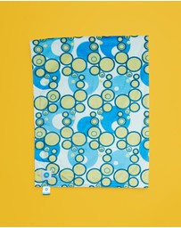itti bitti - Cot Blankee - Seaweed with Azure