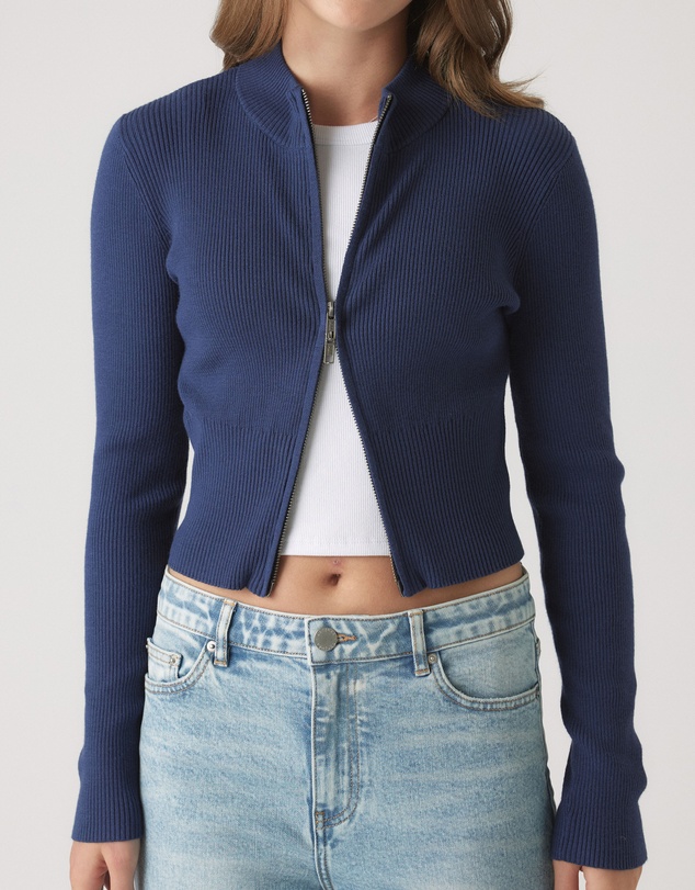 Decjuba Kids - Matilda Zip Up Knit Jacket - Teens