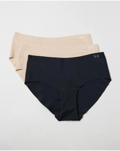 Under Armour - UA Pure Stretch 3-Pack No Show Hipster Briefs